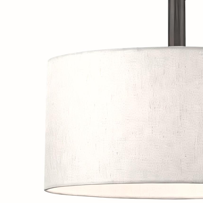 White fabric lampshade