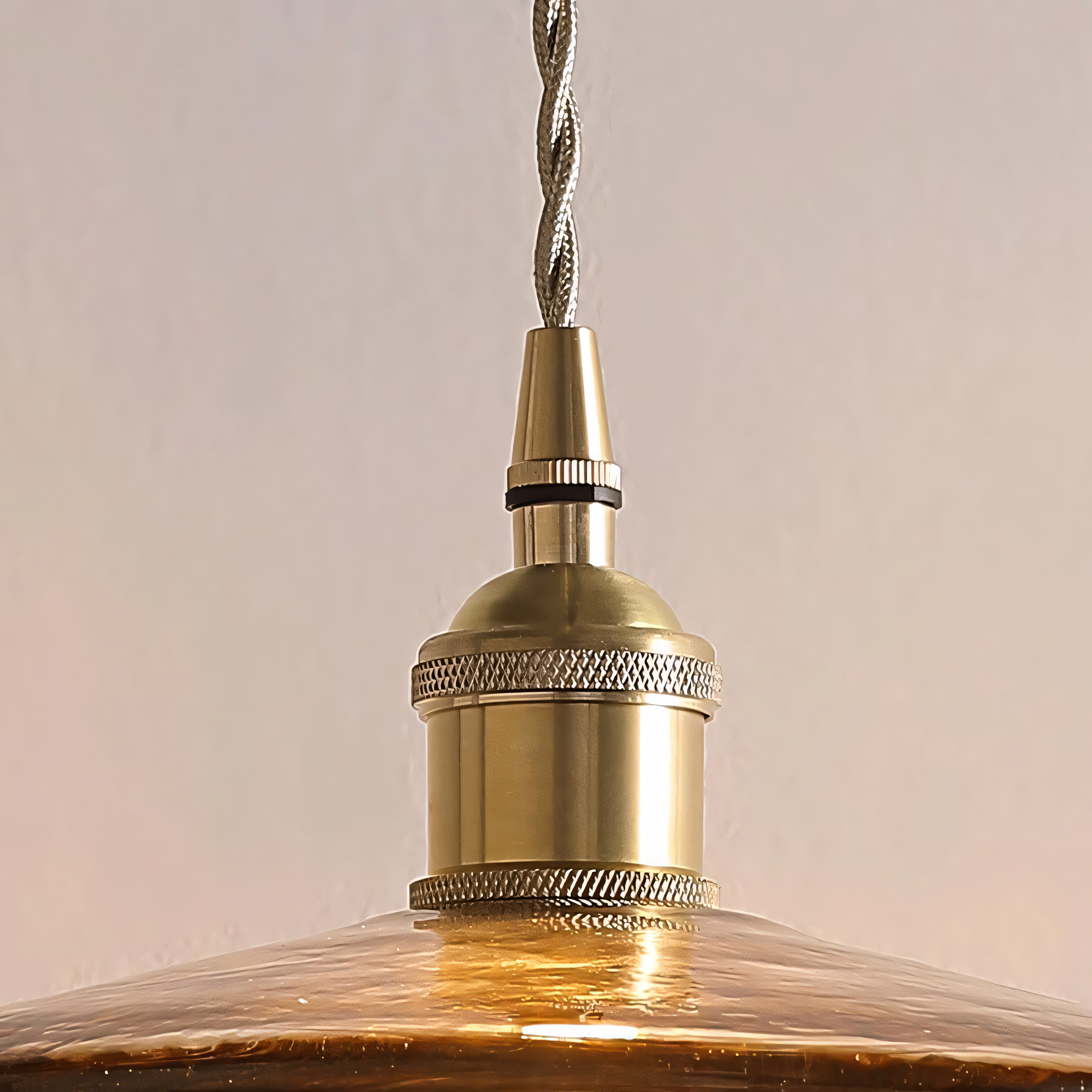 Brass lamp body base