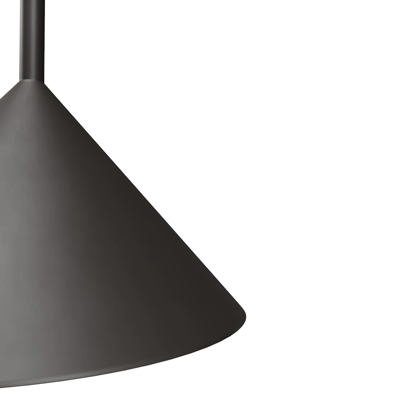 Powder-coated iron shade