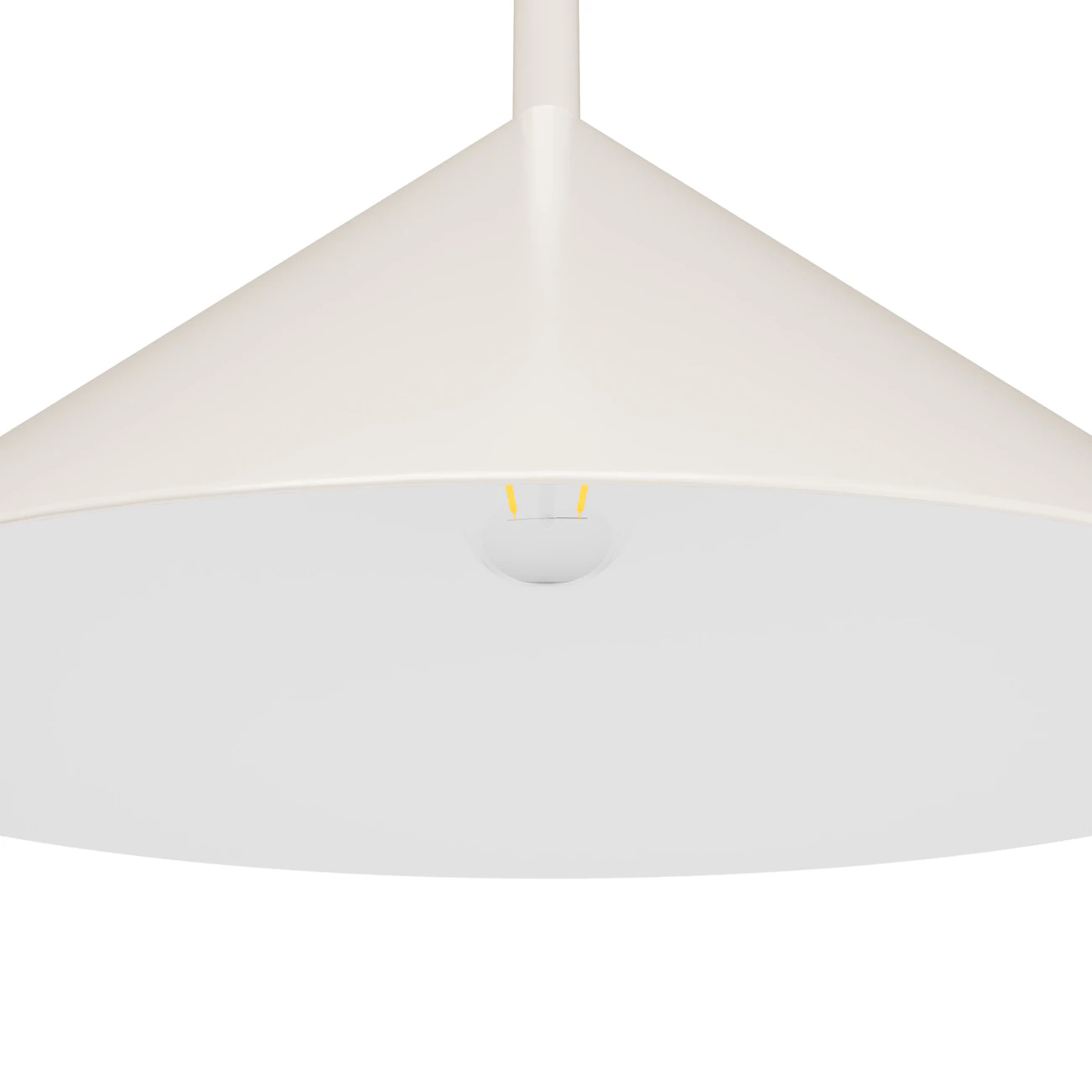 Tapered iron lampshade