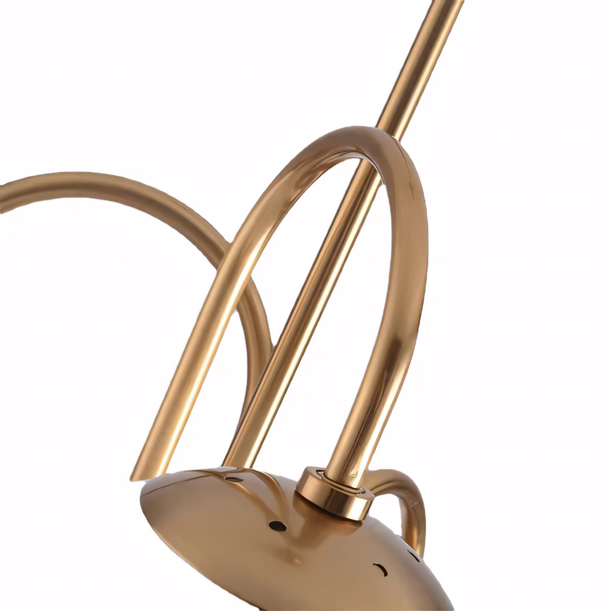 Golden linear shape lamp body