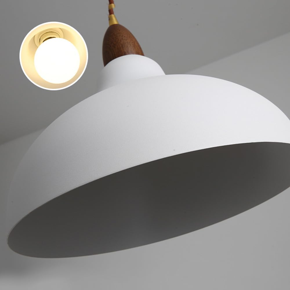 Semicircular metal lampshade
