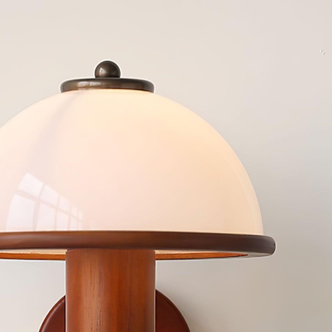 White mushroom lampshade