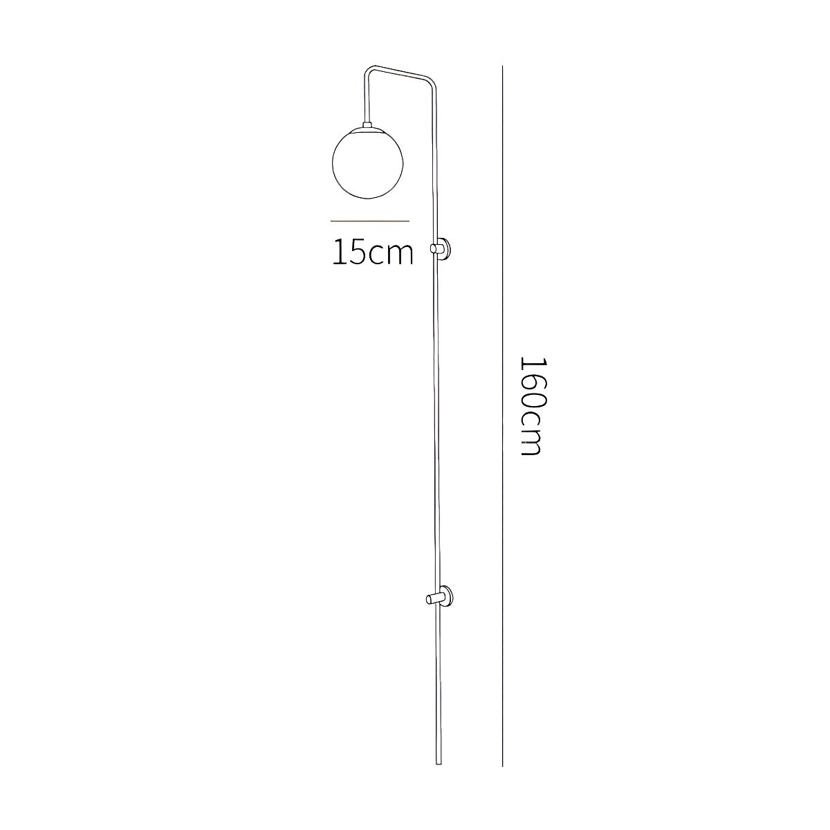 ∅ 5.9″ x H 63.9″ / Dia 15cm x H 160cm