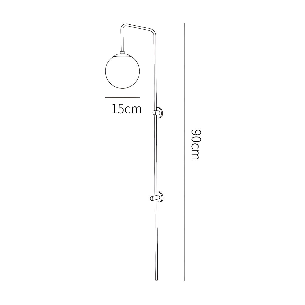 ∅ 5.9″ x H 35.4″ / Dia 15cm x H 90cm