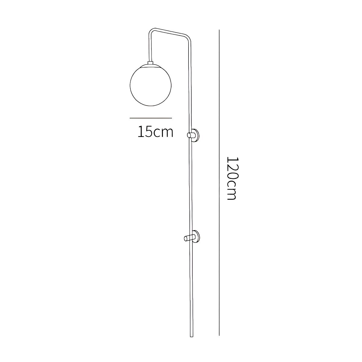 ∅ 5.9″ x H 47.2″ / Dia 15cm x H 120cm
