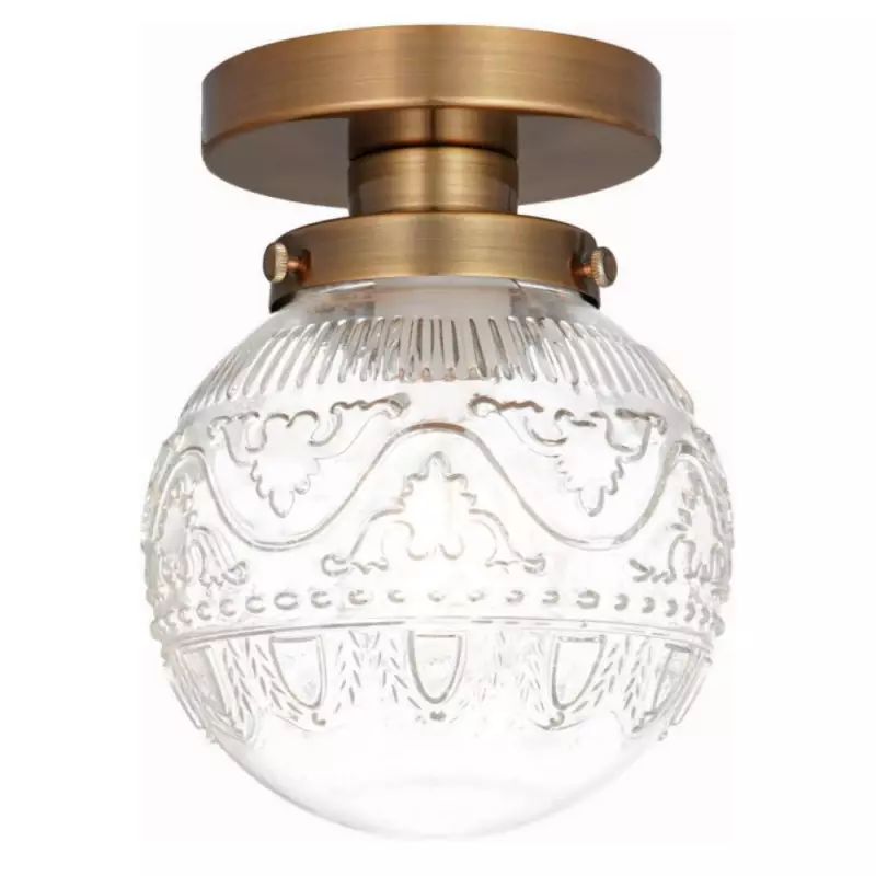 Clear Glass/Brass
