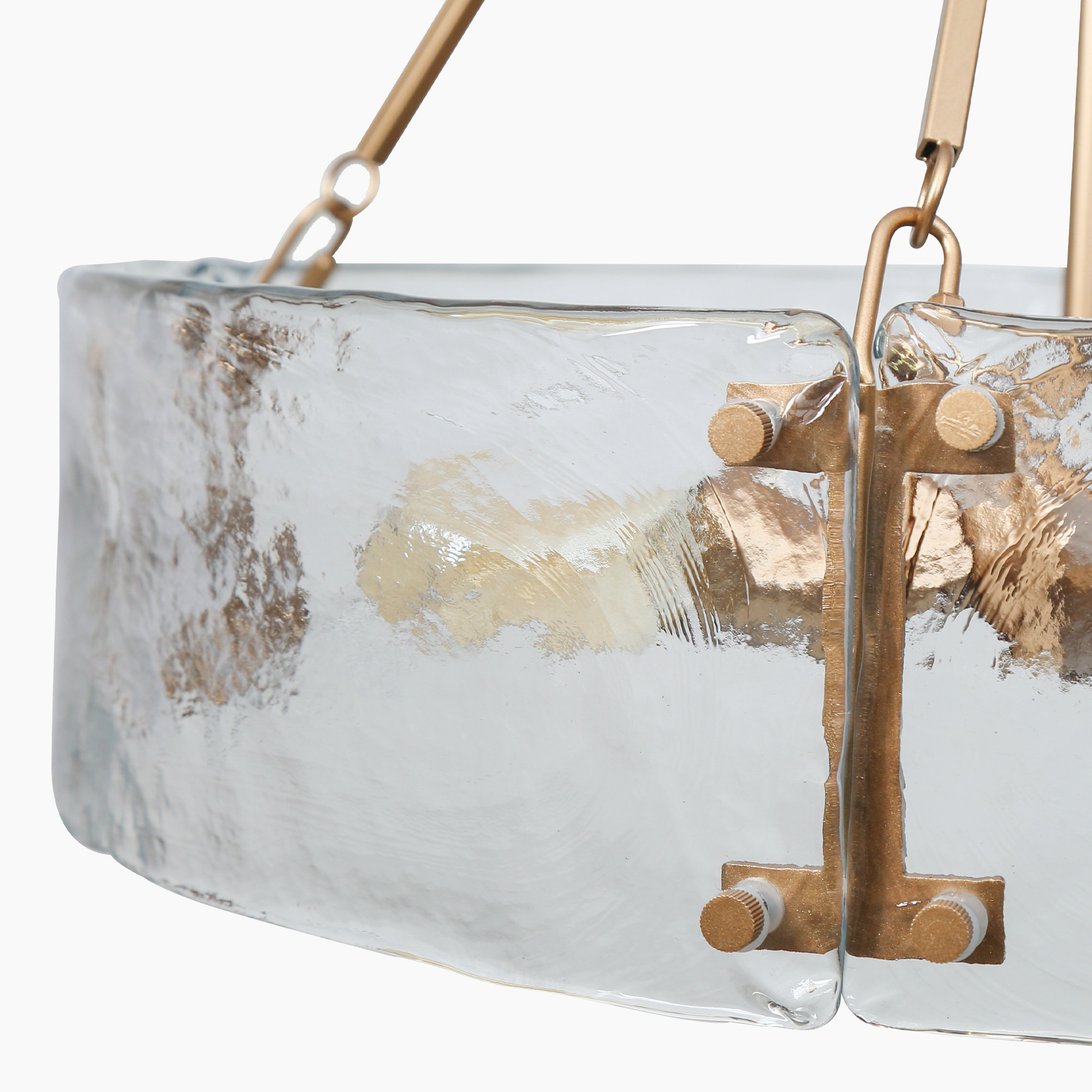 Water ripple glass lampshade
