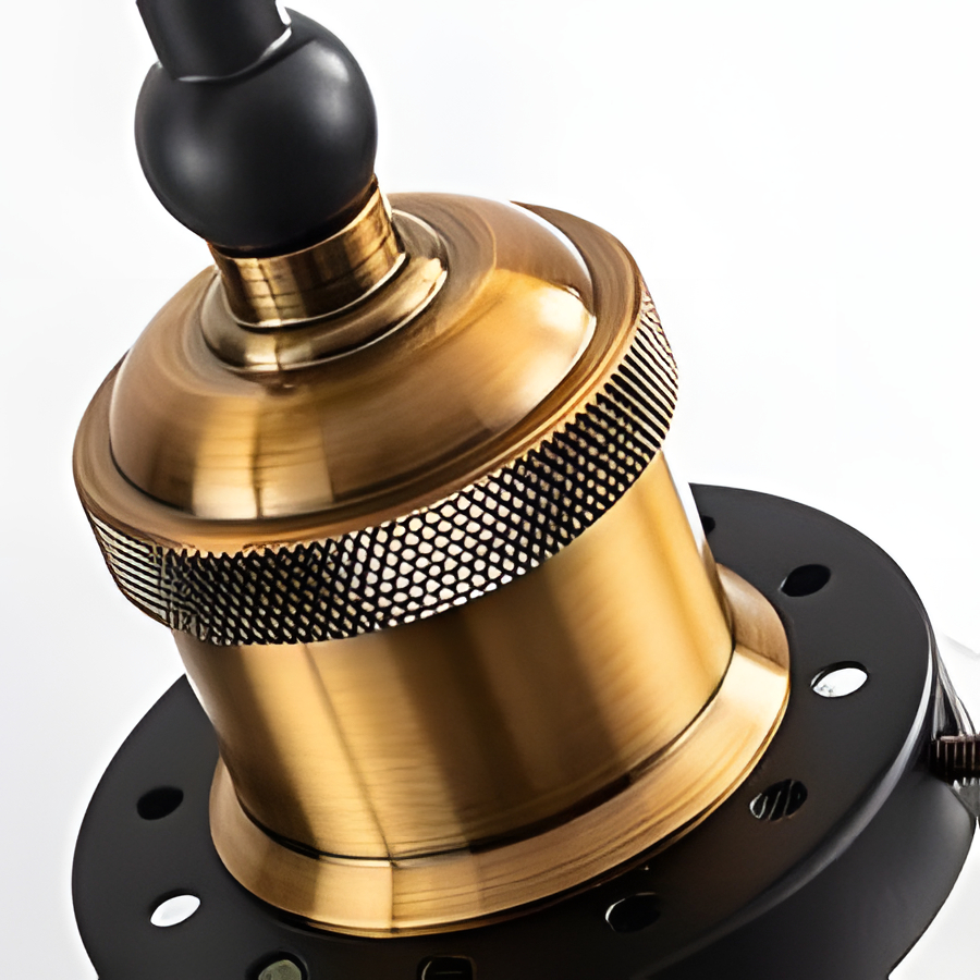 Aged brass lamp base
