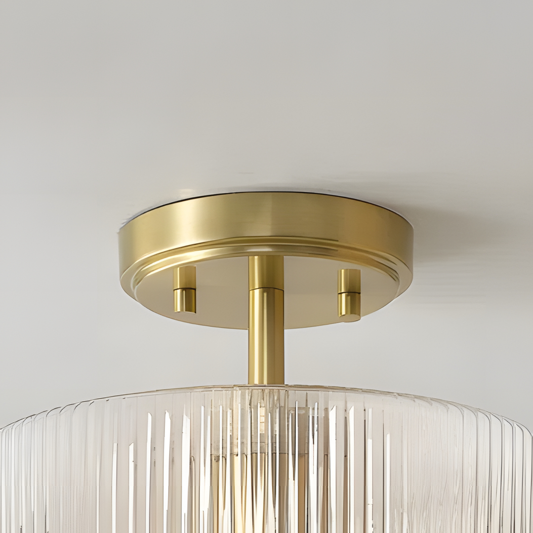 Matte brass finish