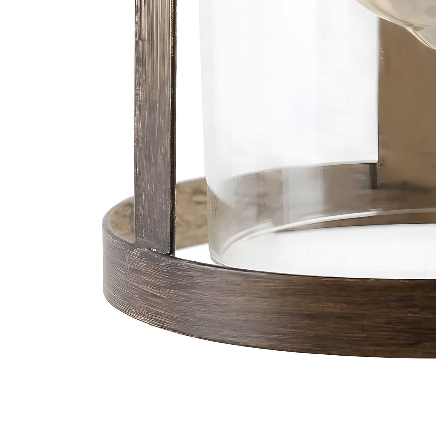 Seeded glass lampshade