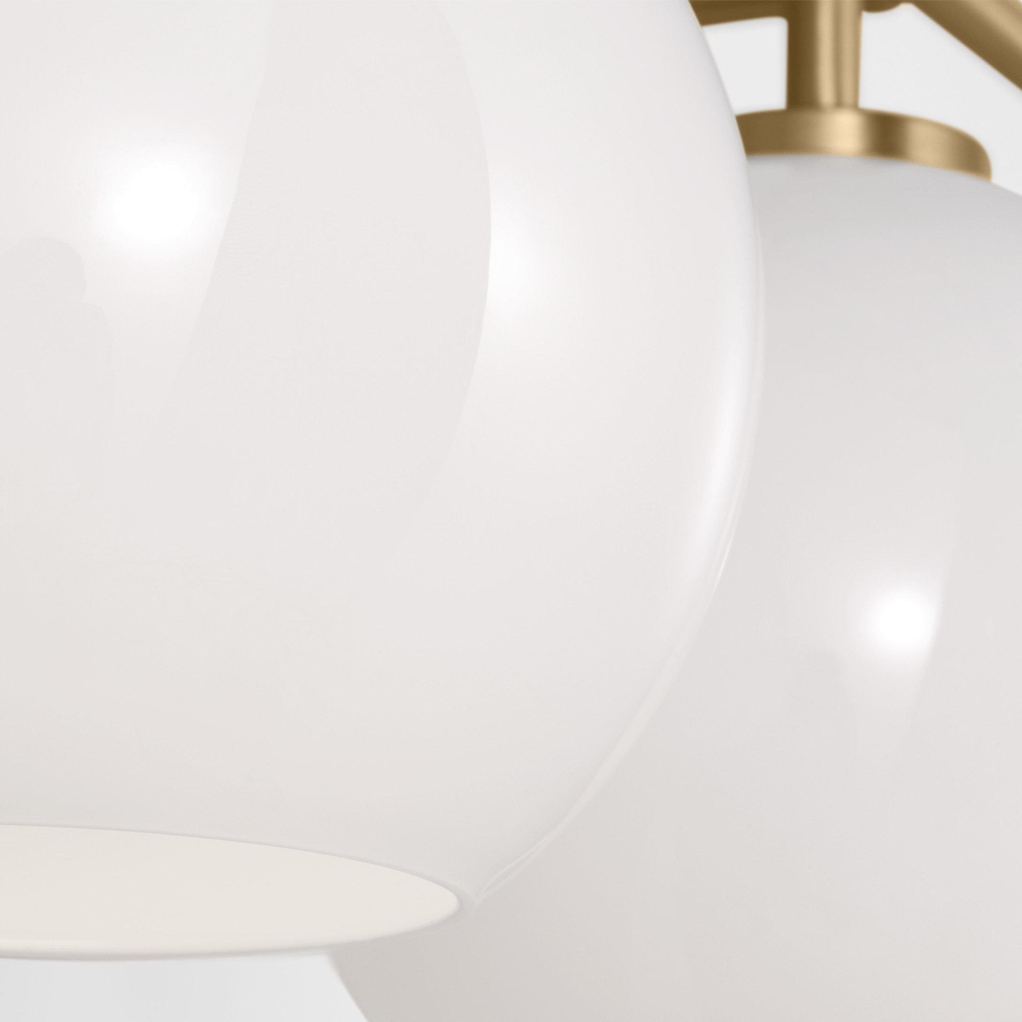 Milky white glass lampshade