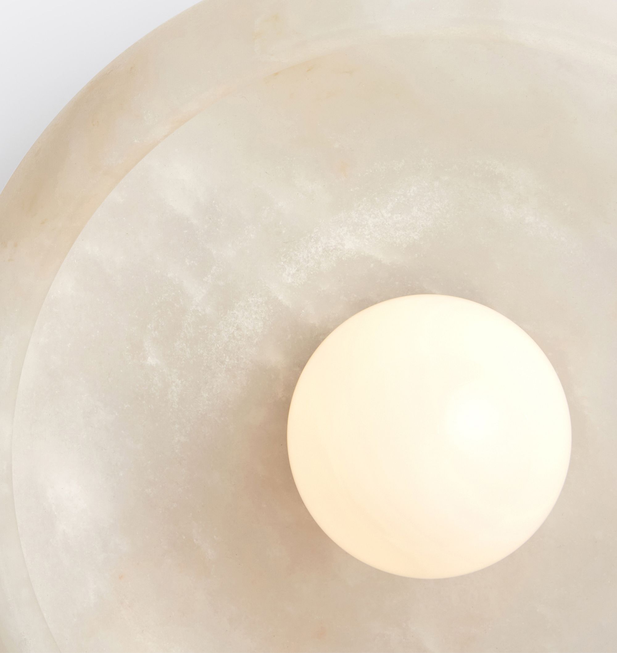 alabaster or amber glass shade