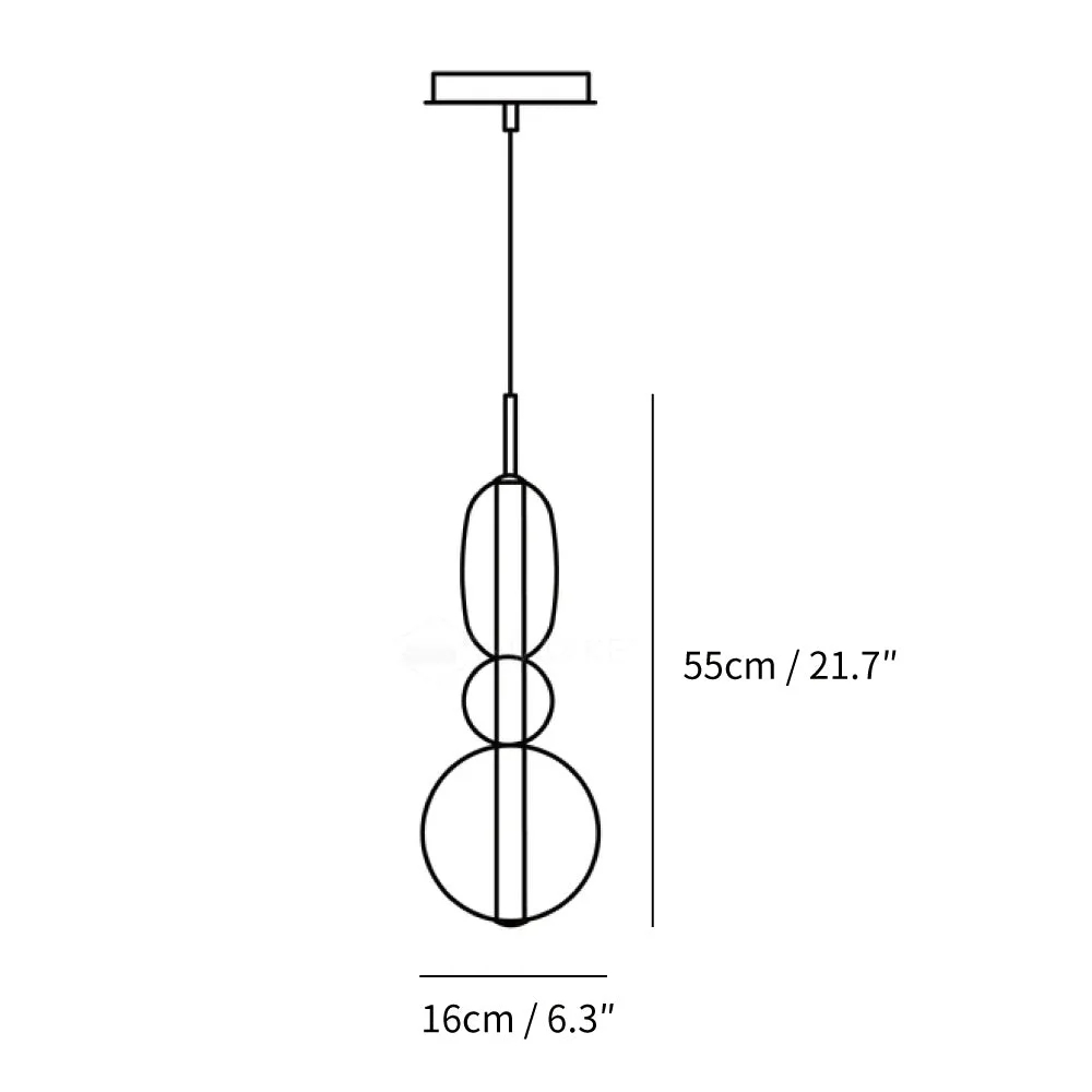Size B: Dia 16 cm x H 55 cm