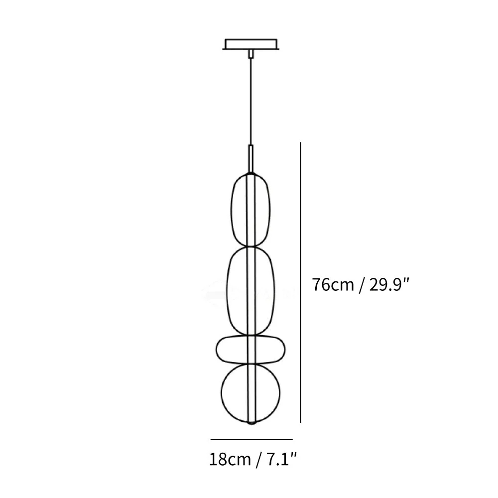 Size G: Dia 18 cm x H 76 cm