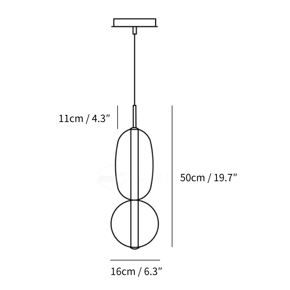 Size A: Dia 16 cm x H 50 cm