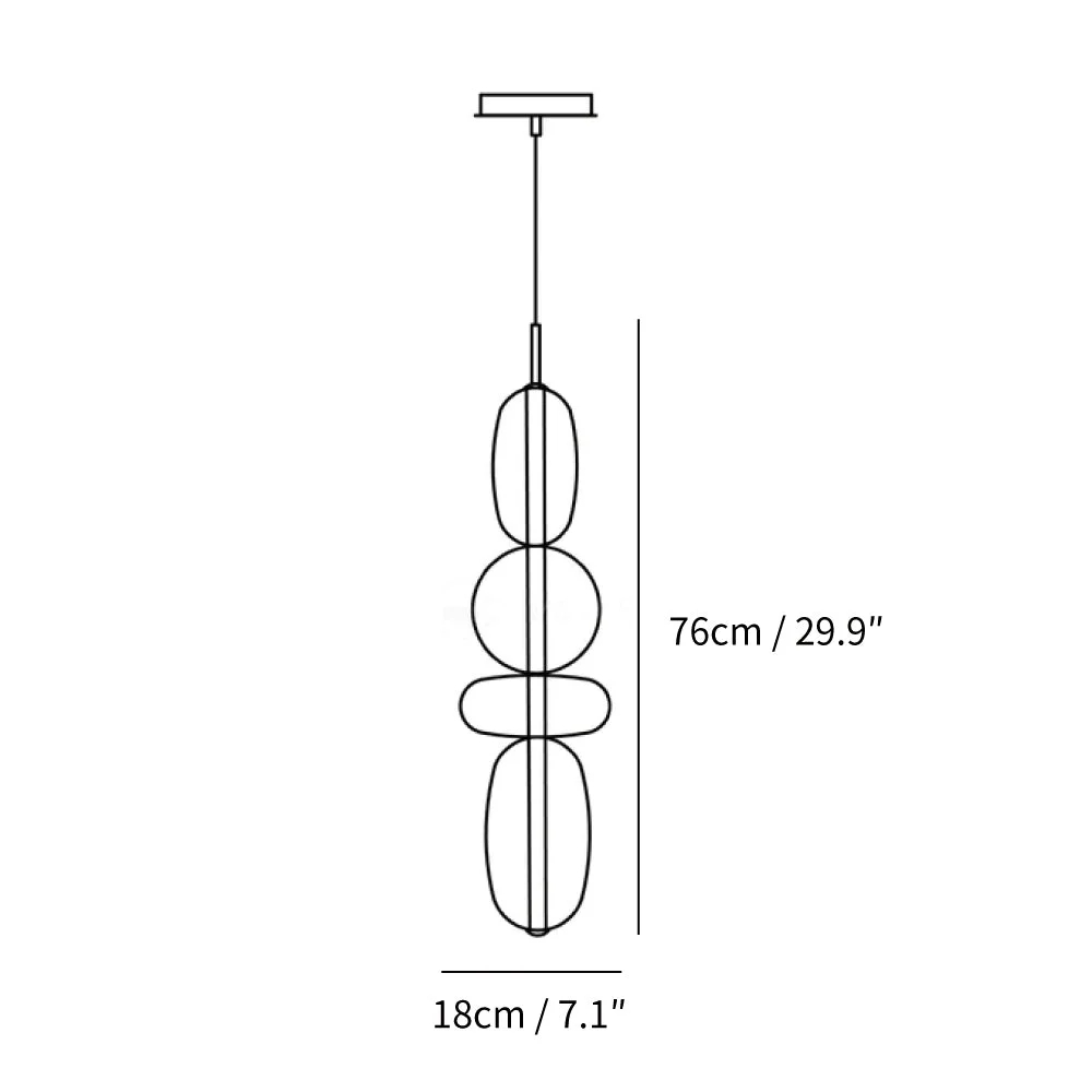 Size H: Dia 18 cm x H 76 cm