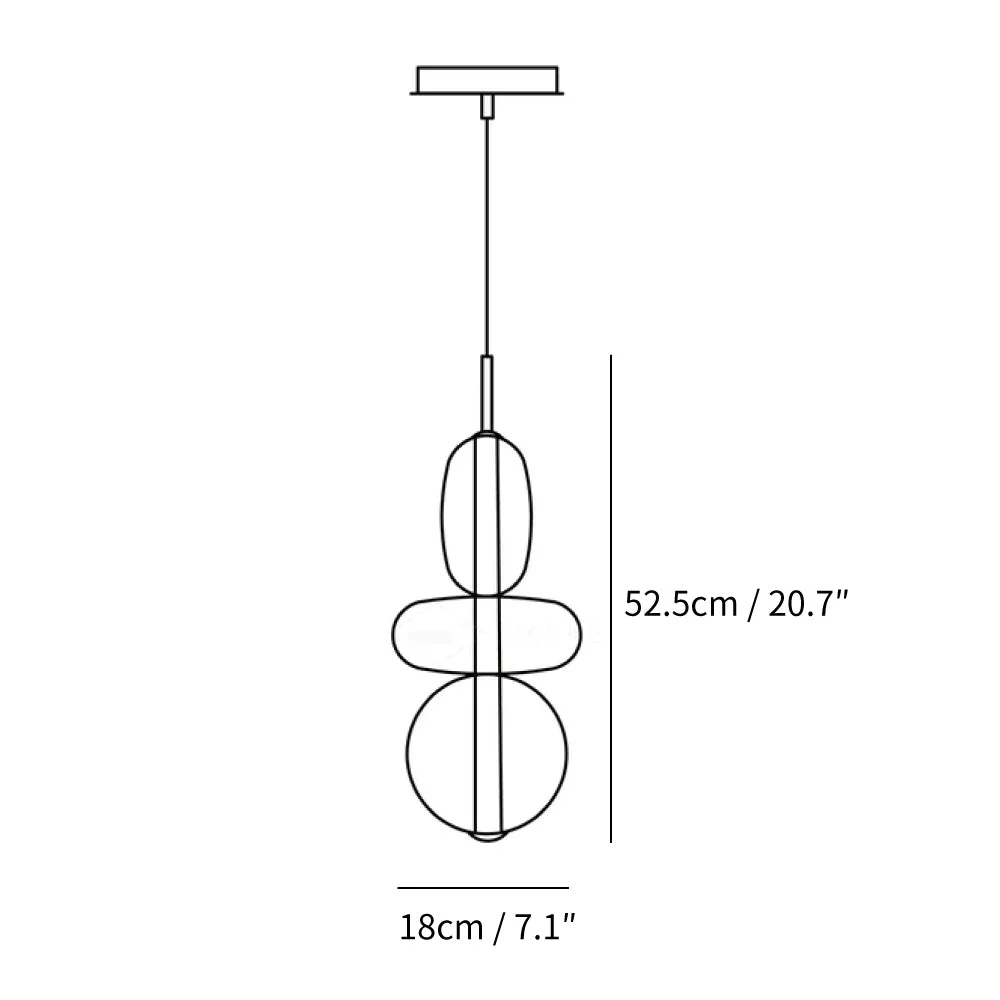 Size D: Dia 18 cm x H 52.5 cm
