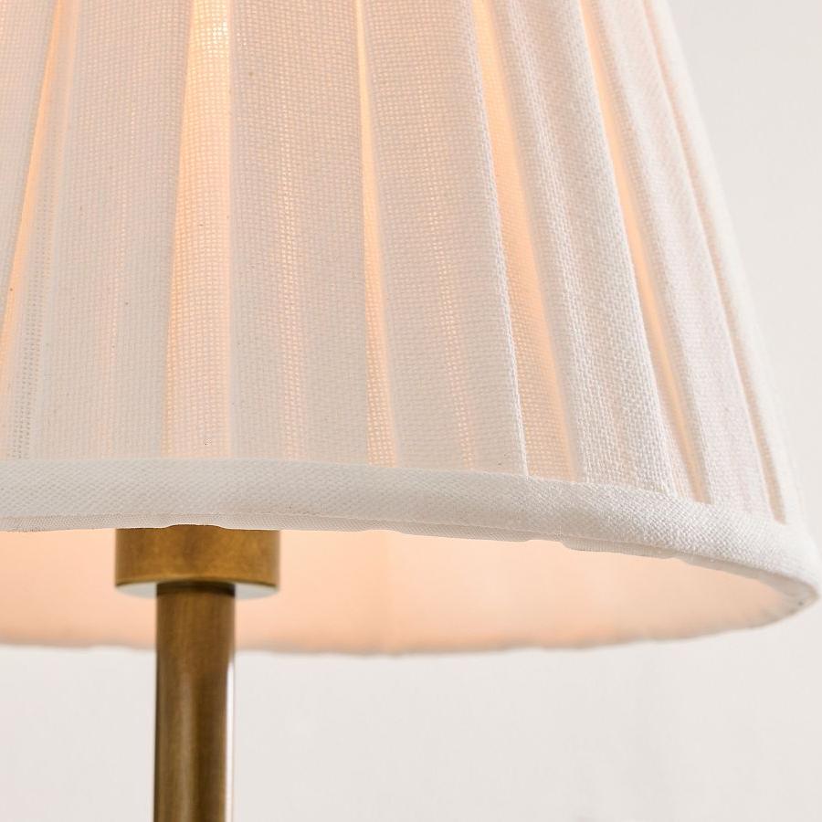 Gentle white fabric lampshade