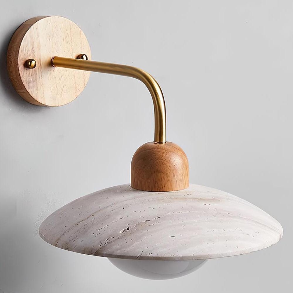Brushed brass lamp arm