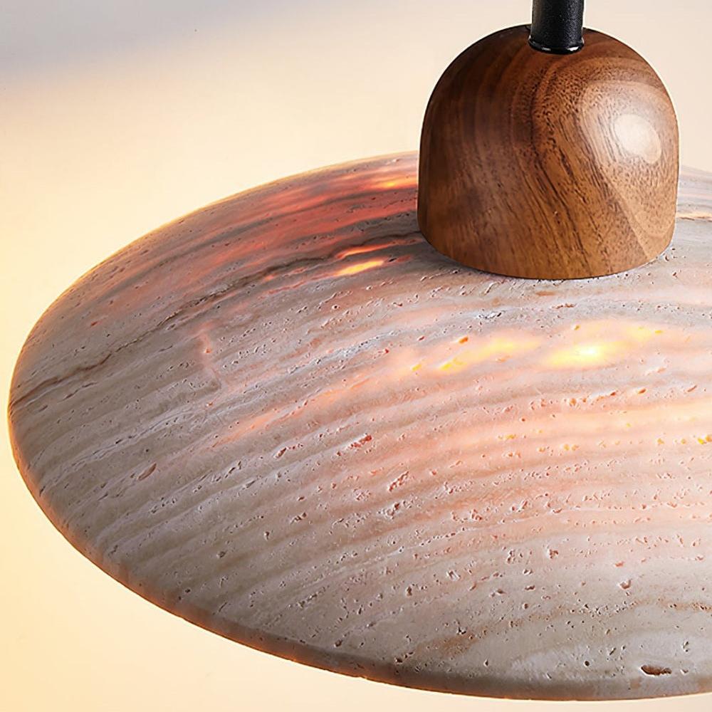 High-quality travertine lamp body
