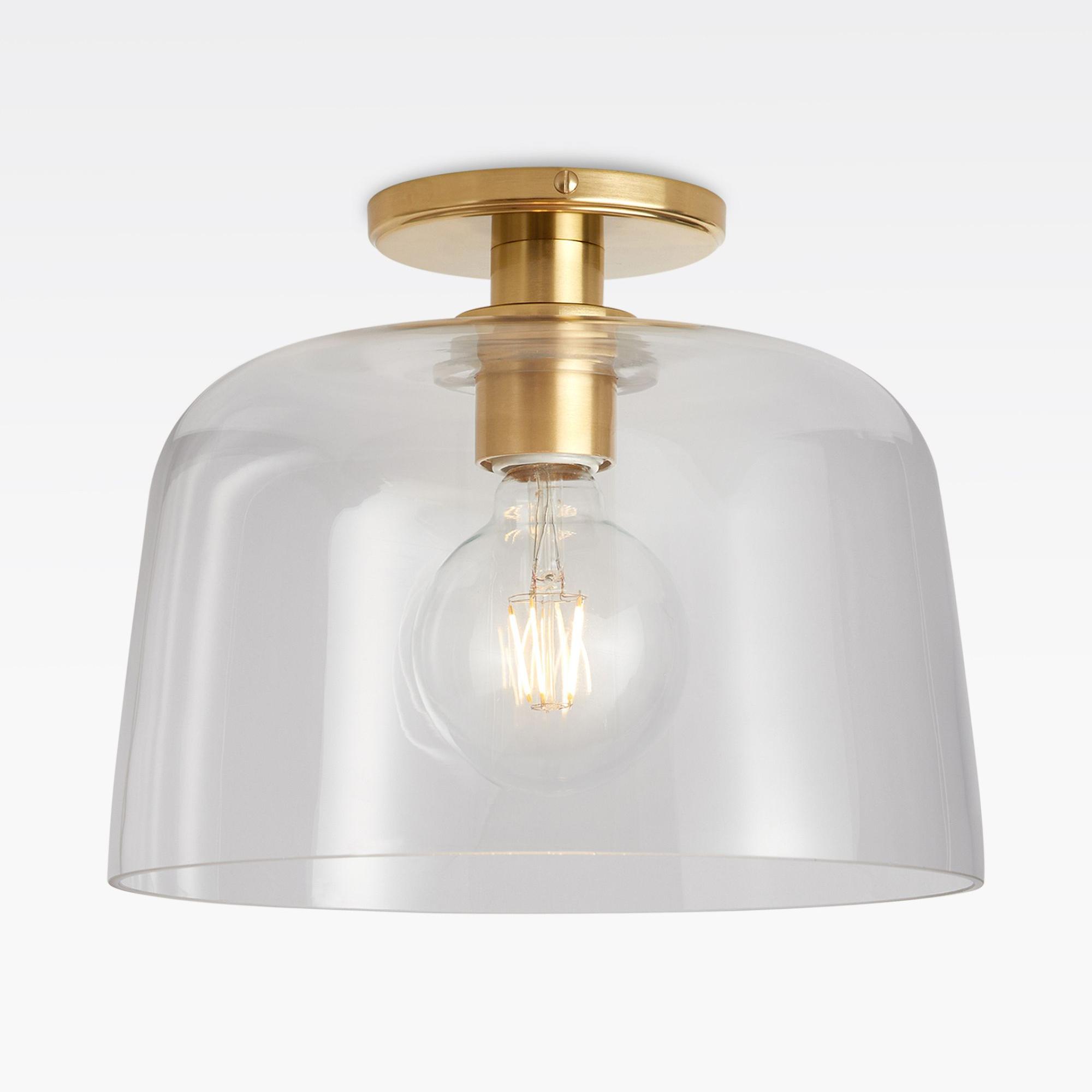 Antique Brass-Clear Glass
