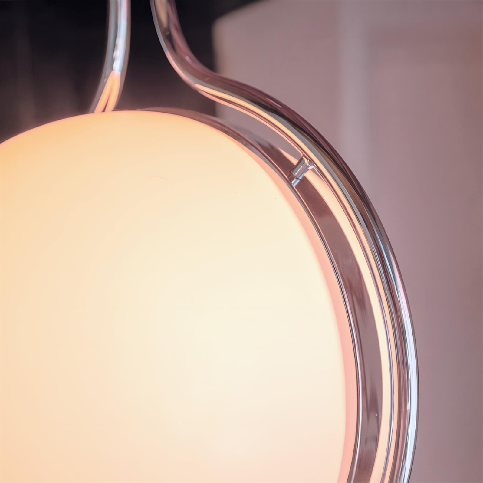 White acrylic spherical lampshade