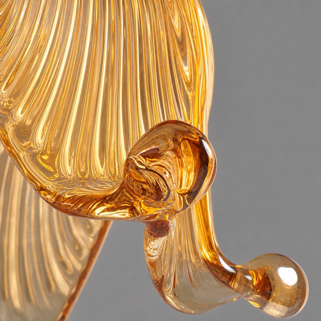 Handblown Amber Glass