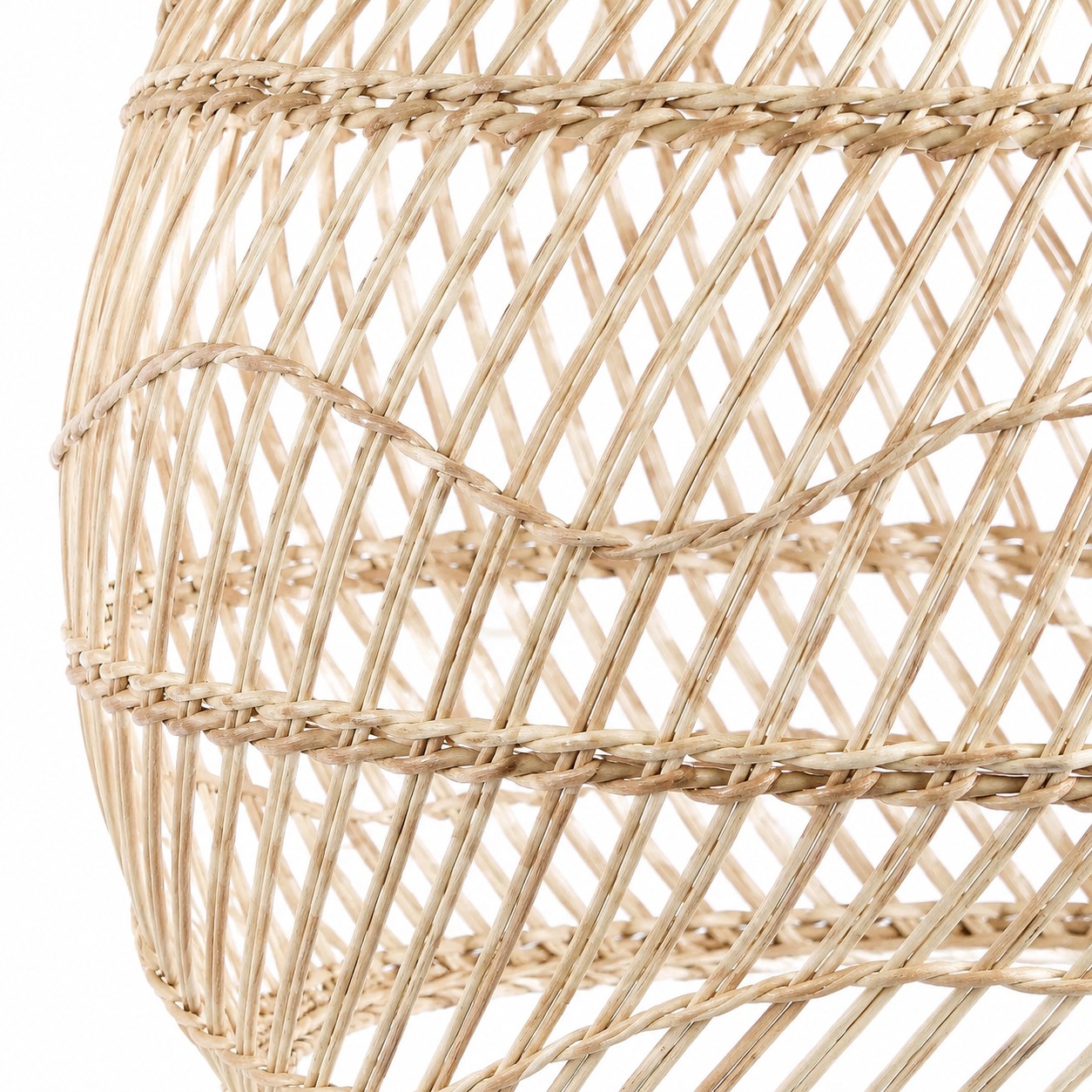 White washed rattan
