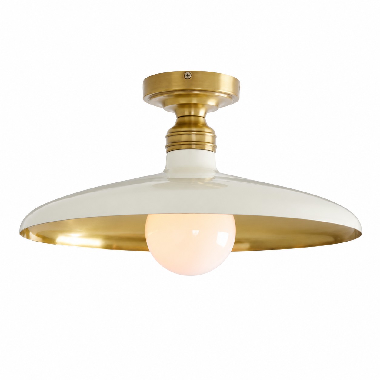 Warm White & Tumbled Brass