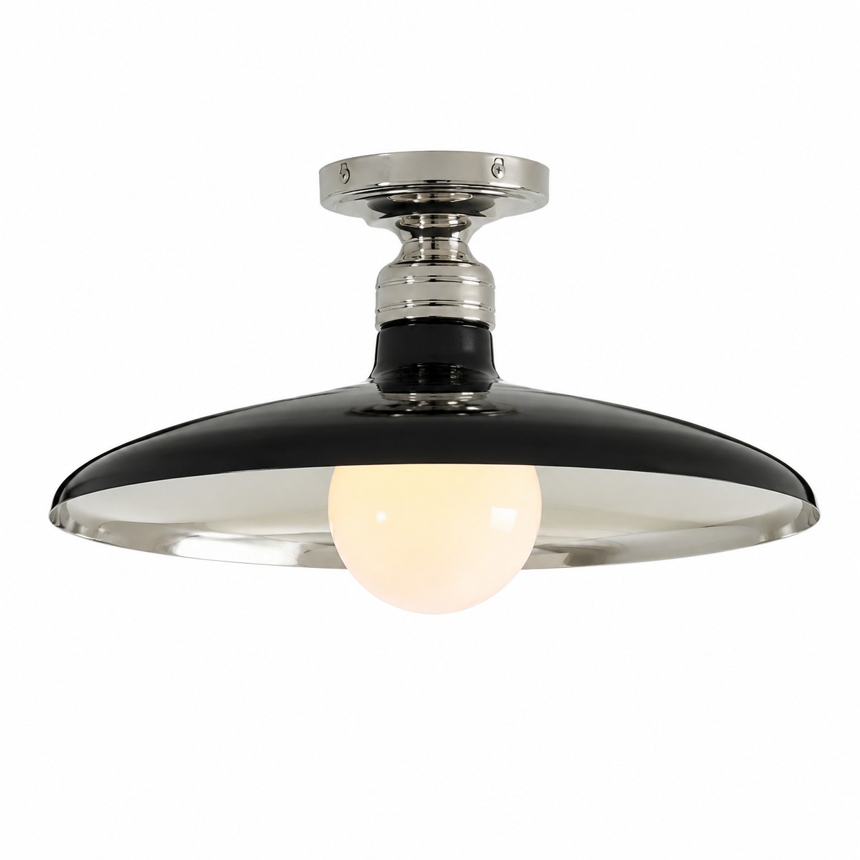 Gloss Black & Polished Nickel
