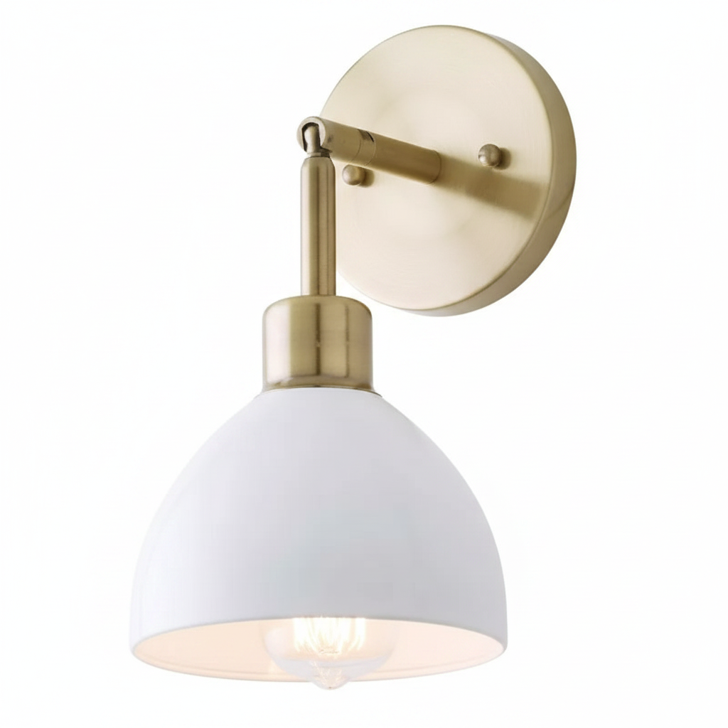 brass + white