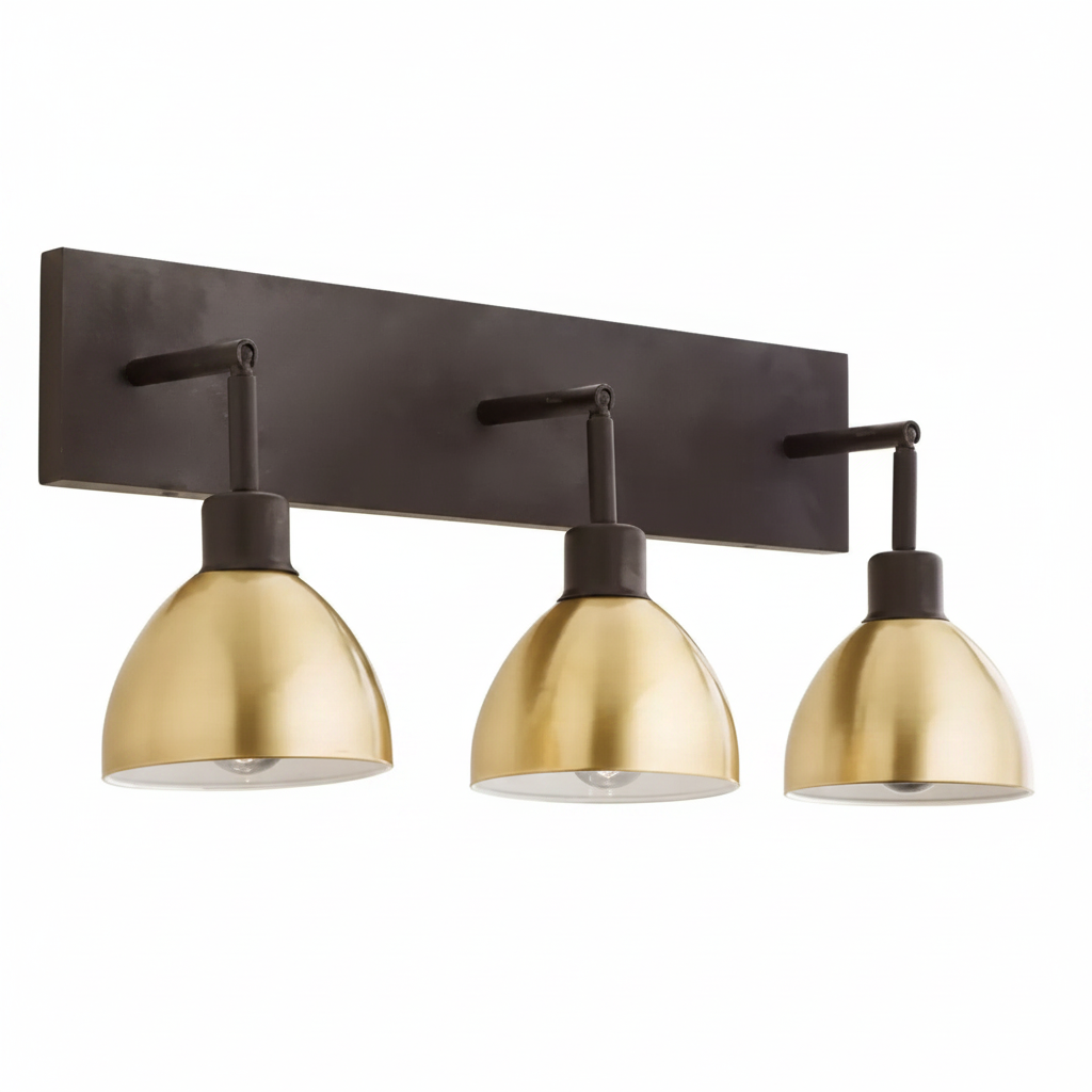 black + brass
