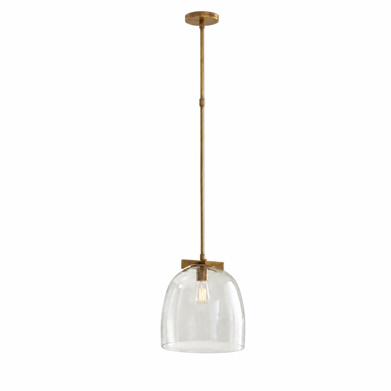 Tumbled Brass - 13" Diam