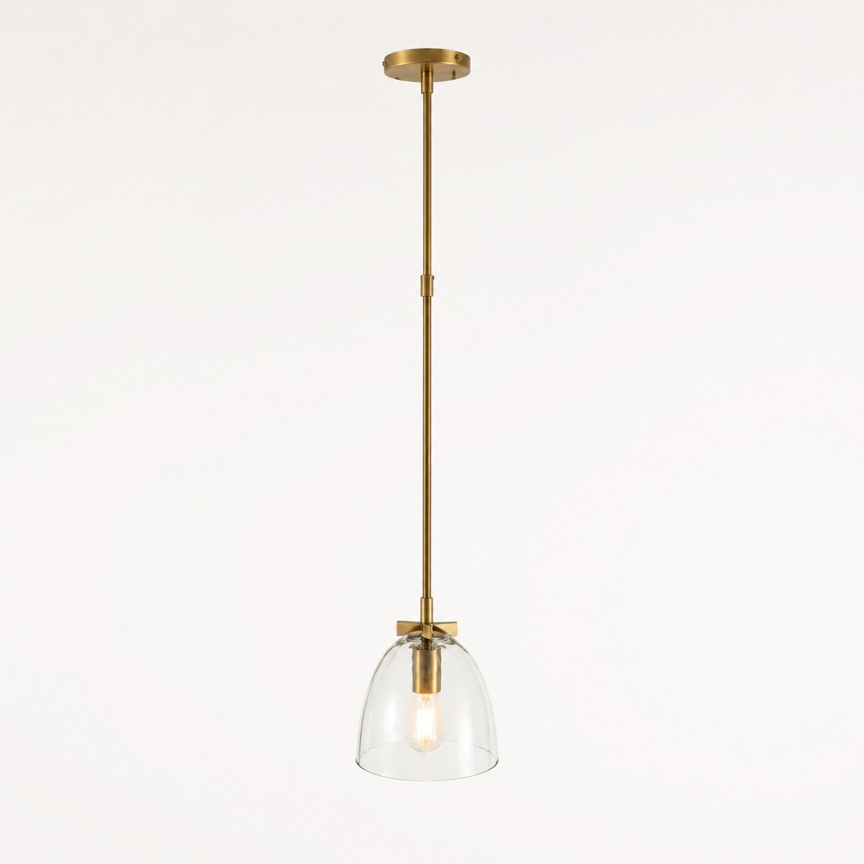 Tumbled Brass - 6" Diam