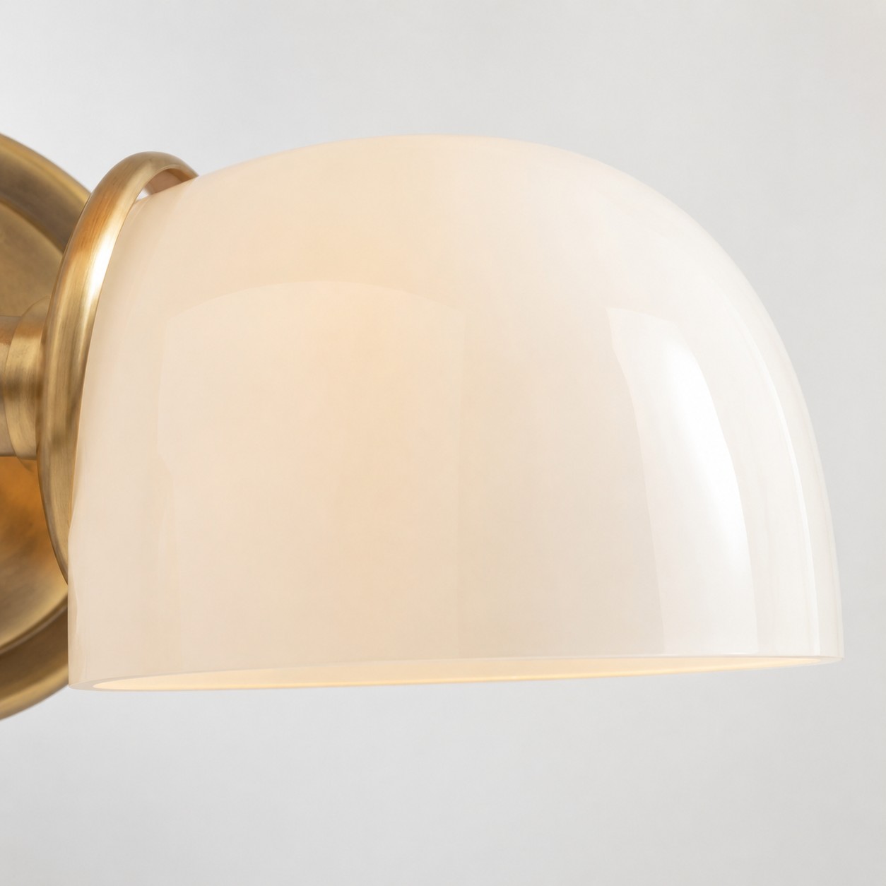 Milky white glass