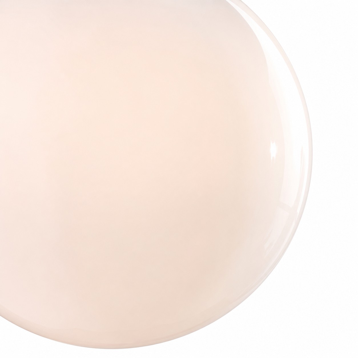 Mouth-blown Milk White glass shade