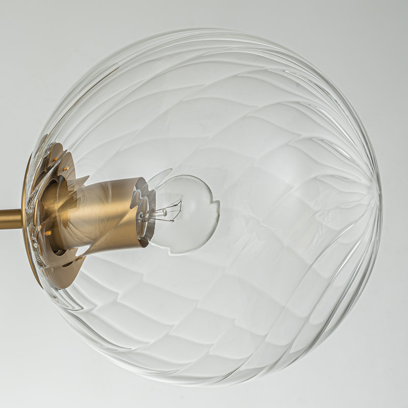 High light transmittance glass lampshade