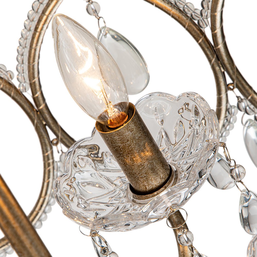 Candle style pendant light
