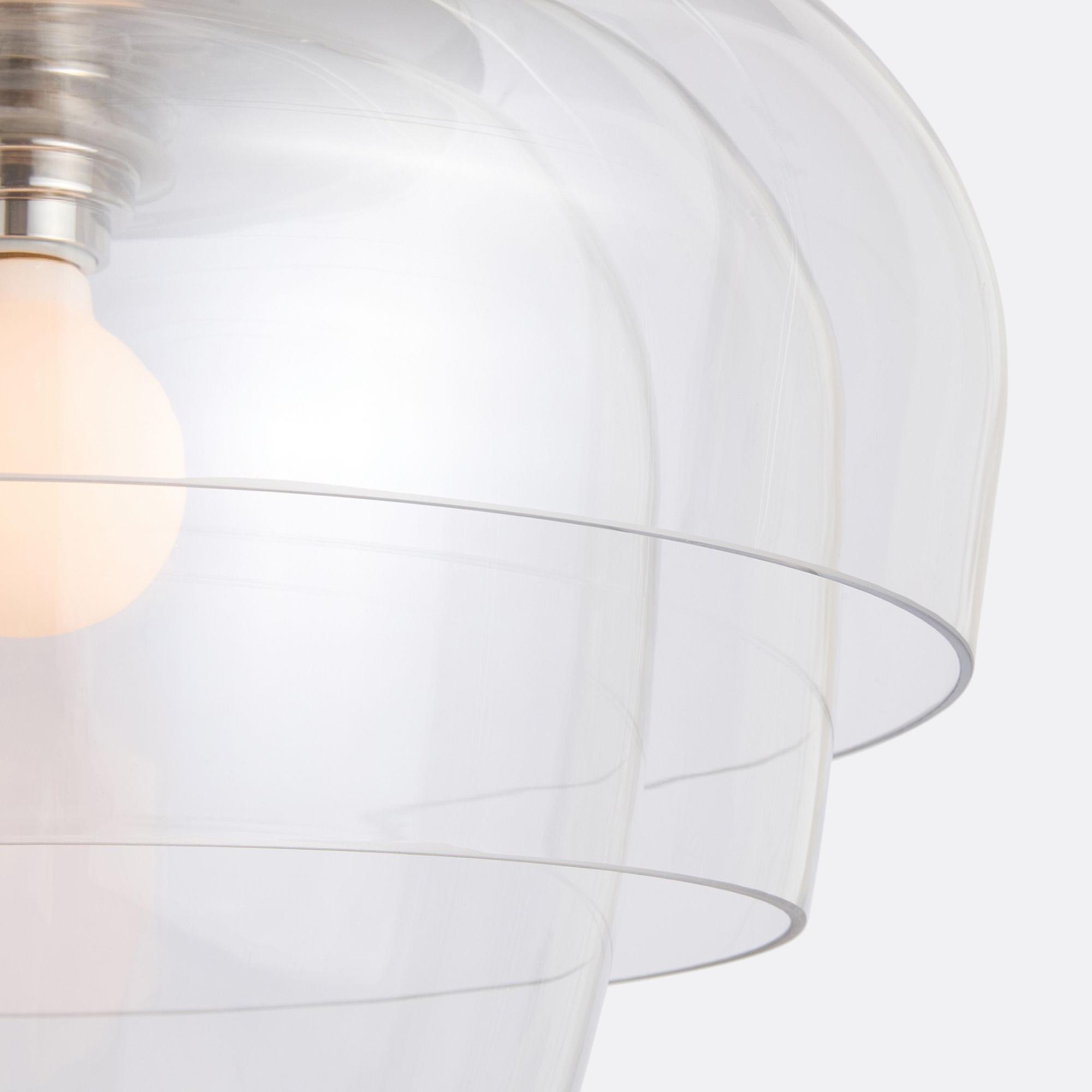 High light transmittance glass lampshade