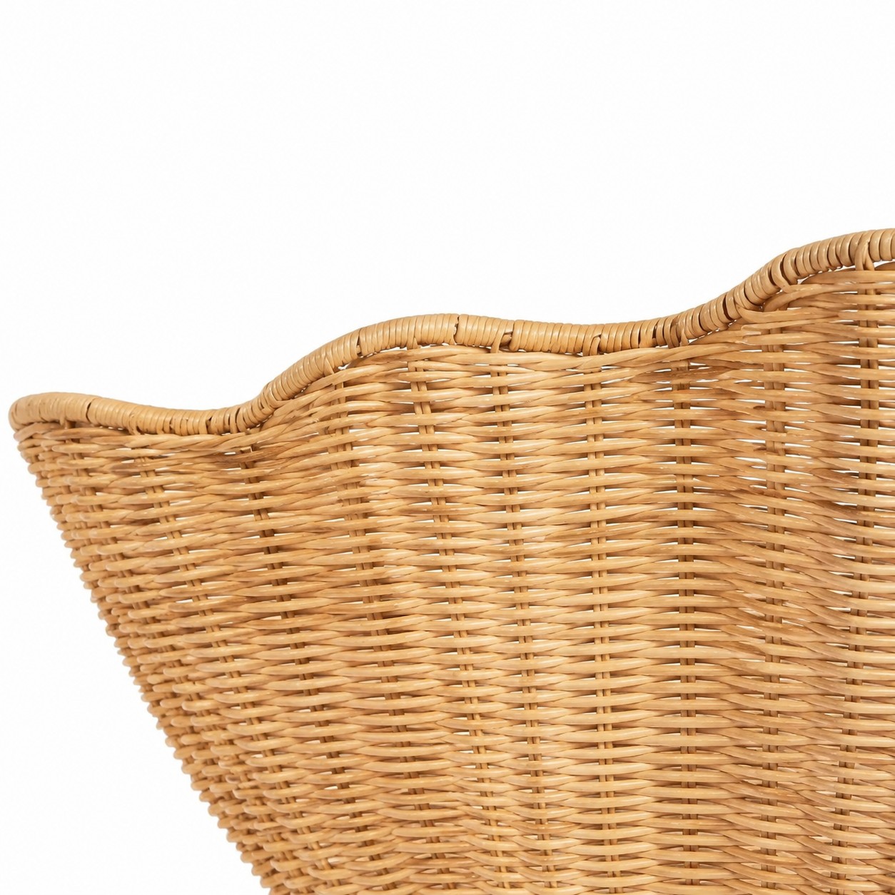 Natural handwoven rattan shade