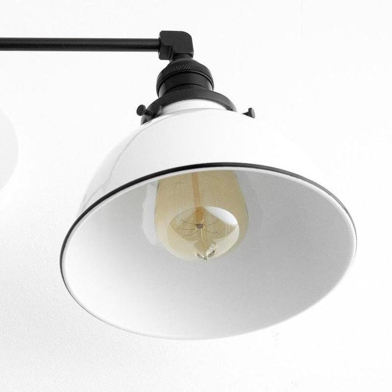 White dome metal lampshade