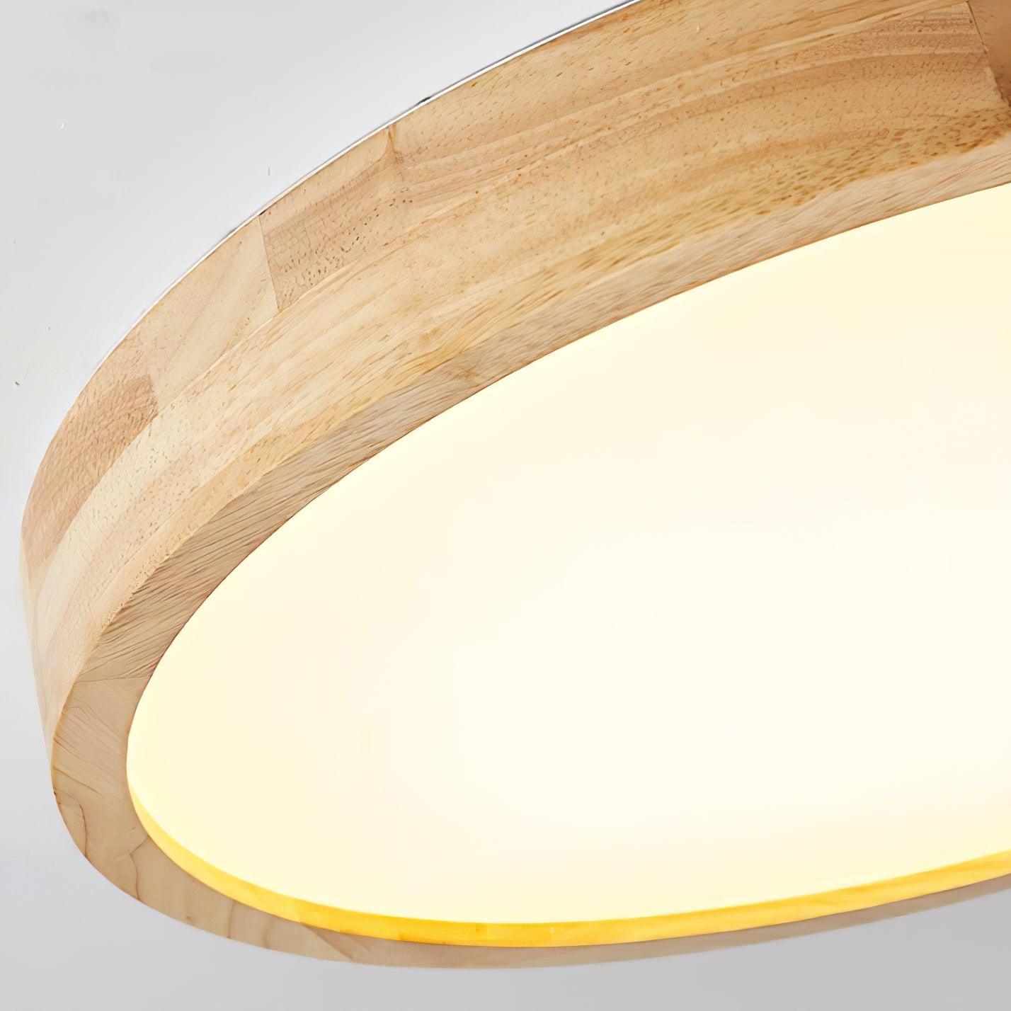 Natural wood lamp body