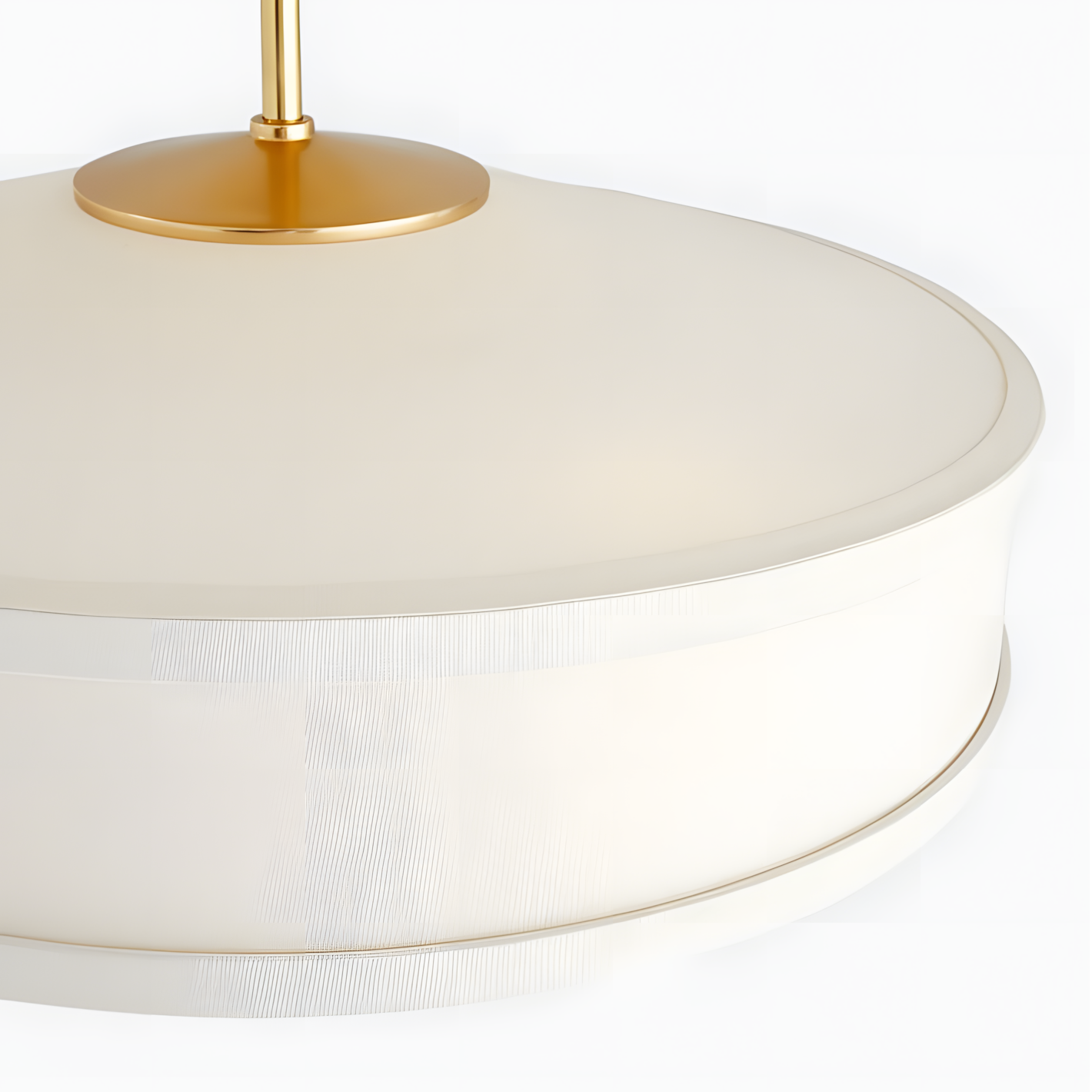 White fabric lampshade