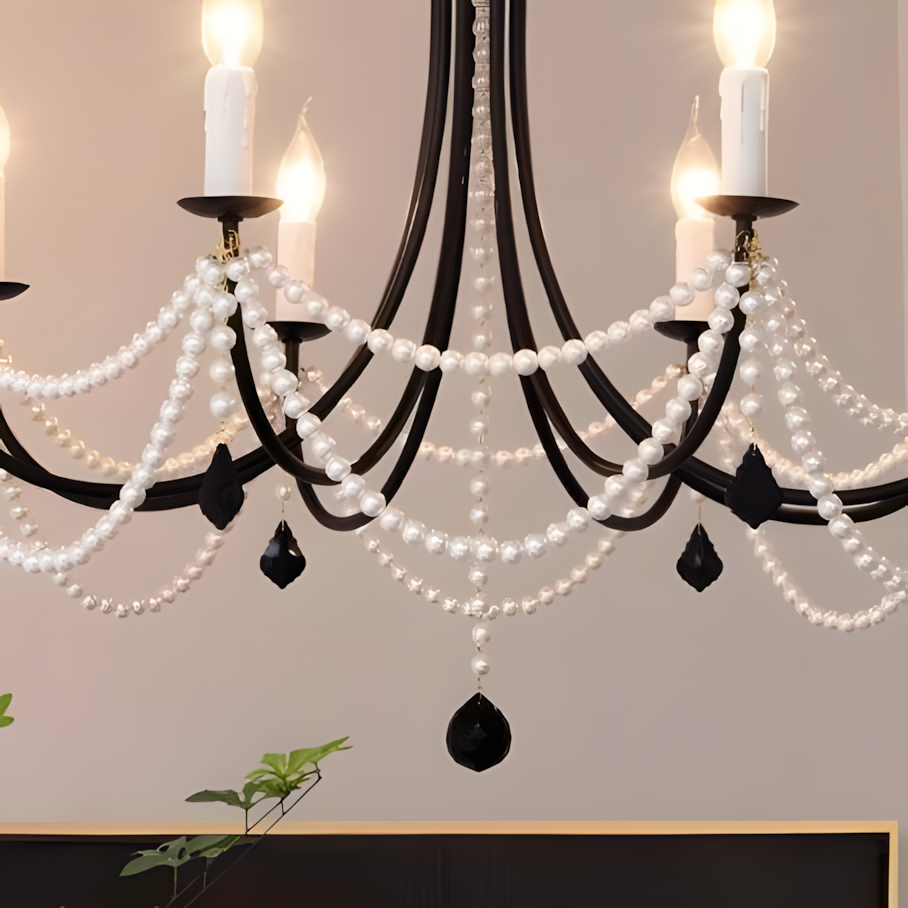 Combination of crystal and pearl