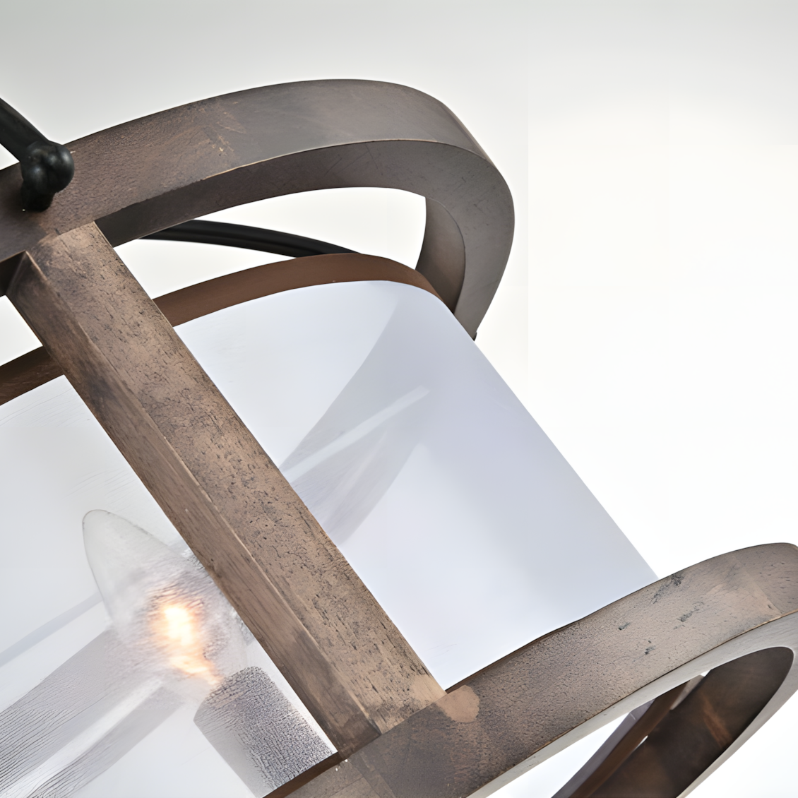 White fabric lampshade