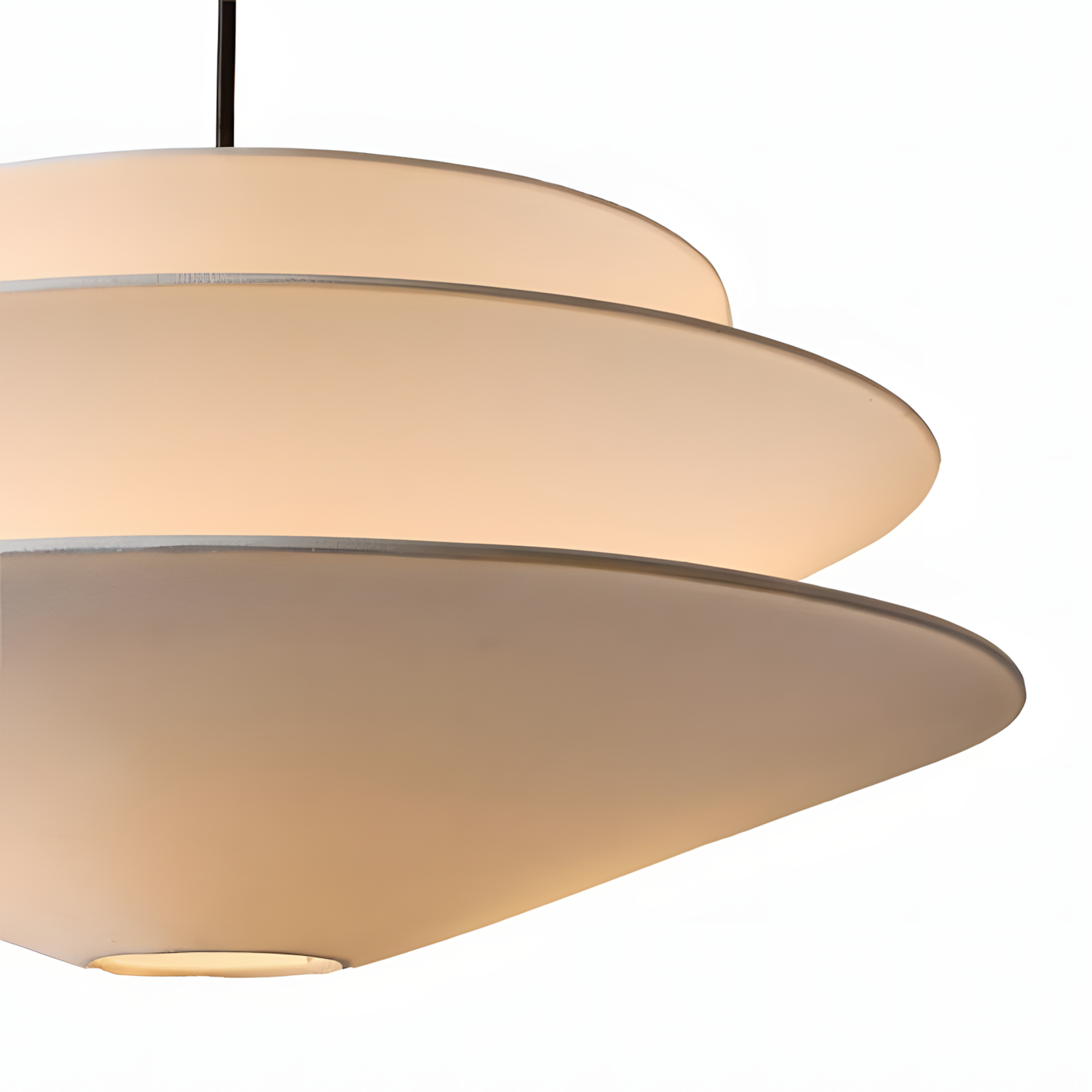 White linen lampshade