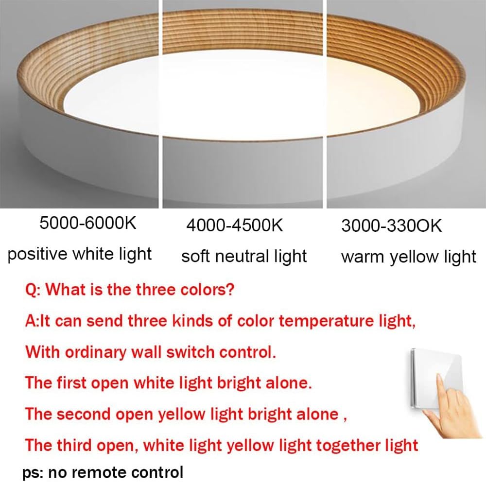 The difference between the three color temperatures