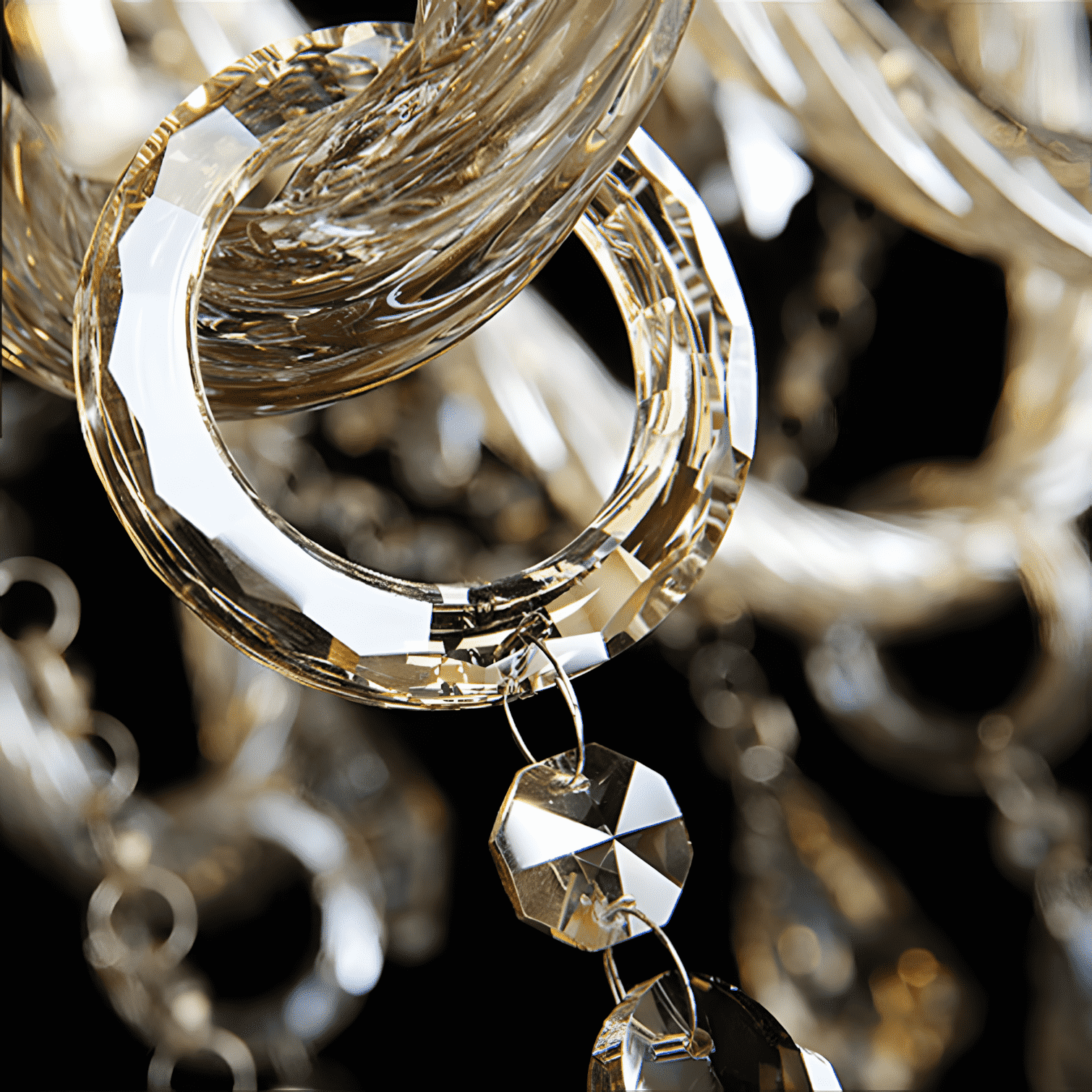 Exquisitely polished crystal details