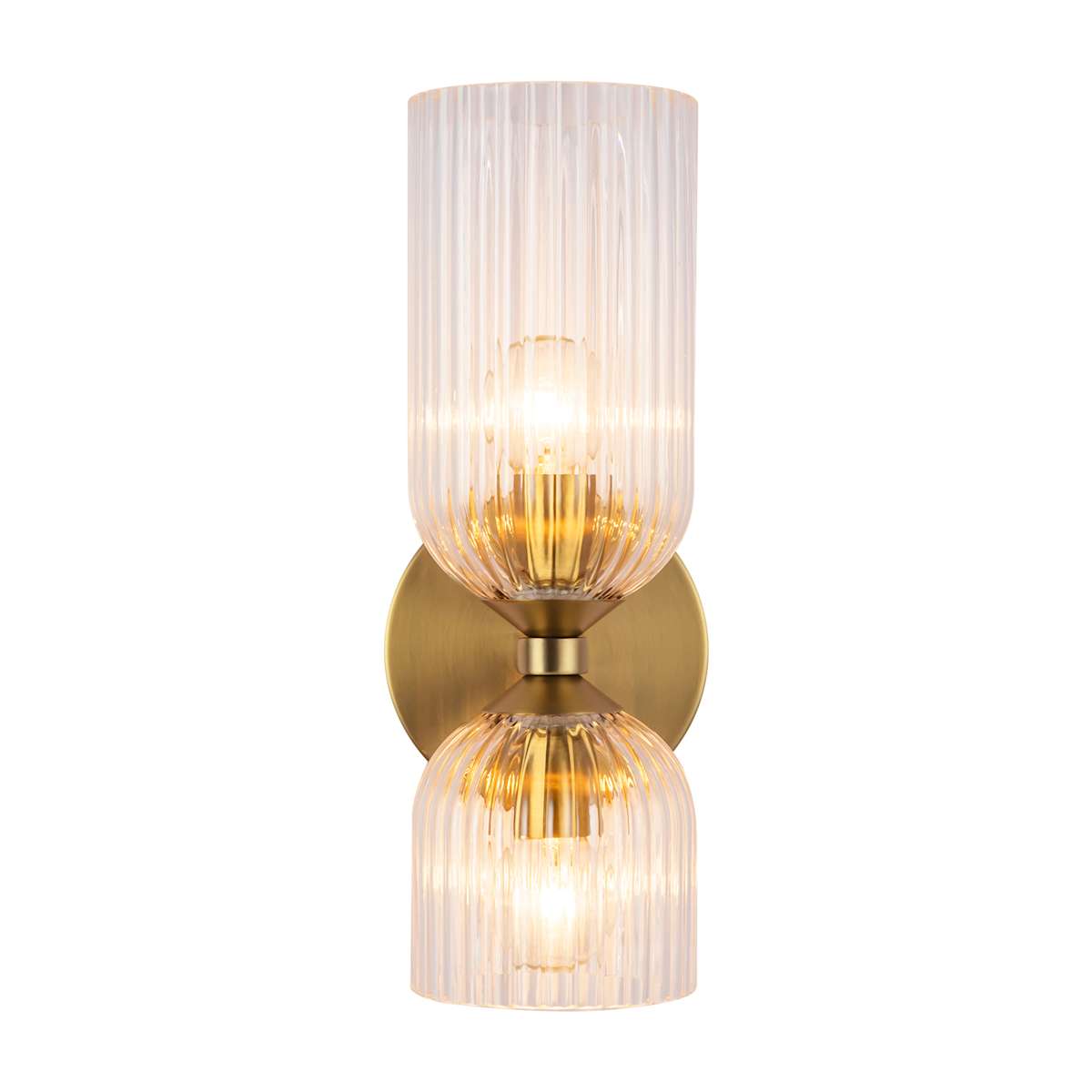 Brushed Gold / Clear Glass